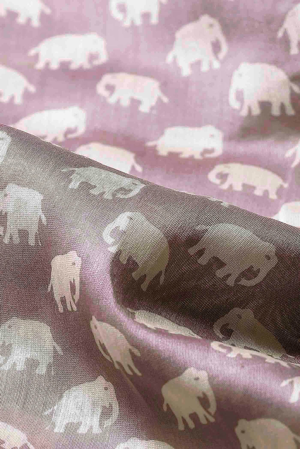 Mauve Chanderi Silk Cotton Saree