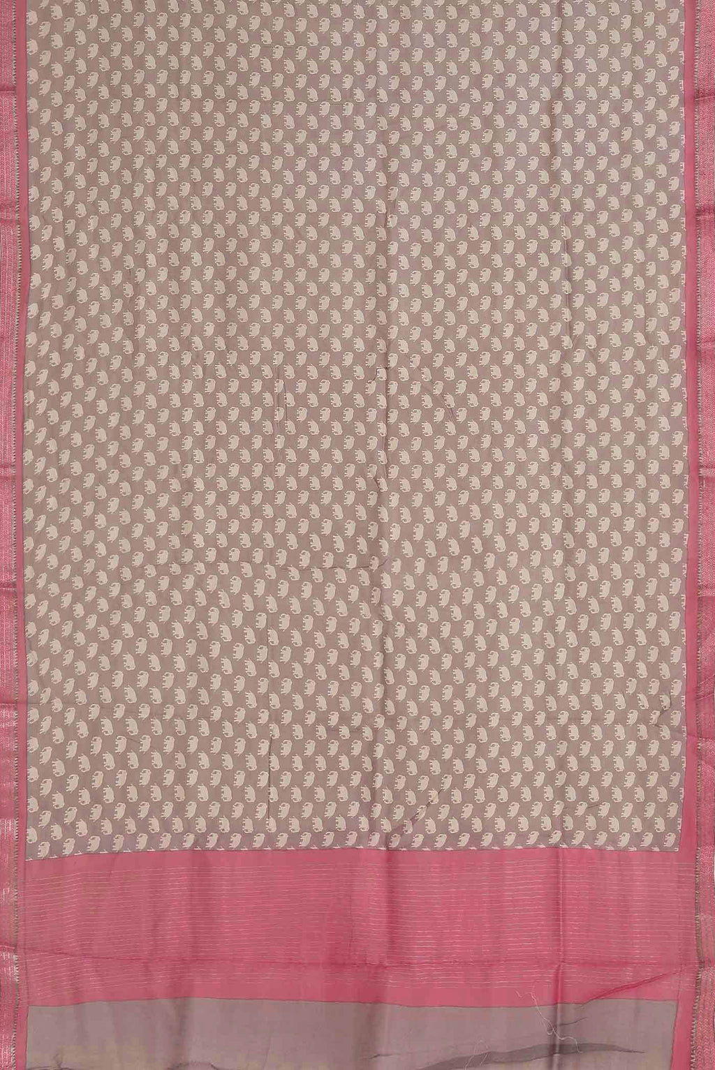 Mauve Chanderi Silk Cotton Saree