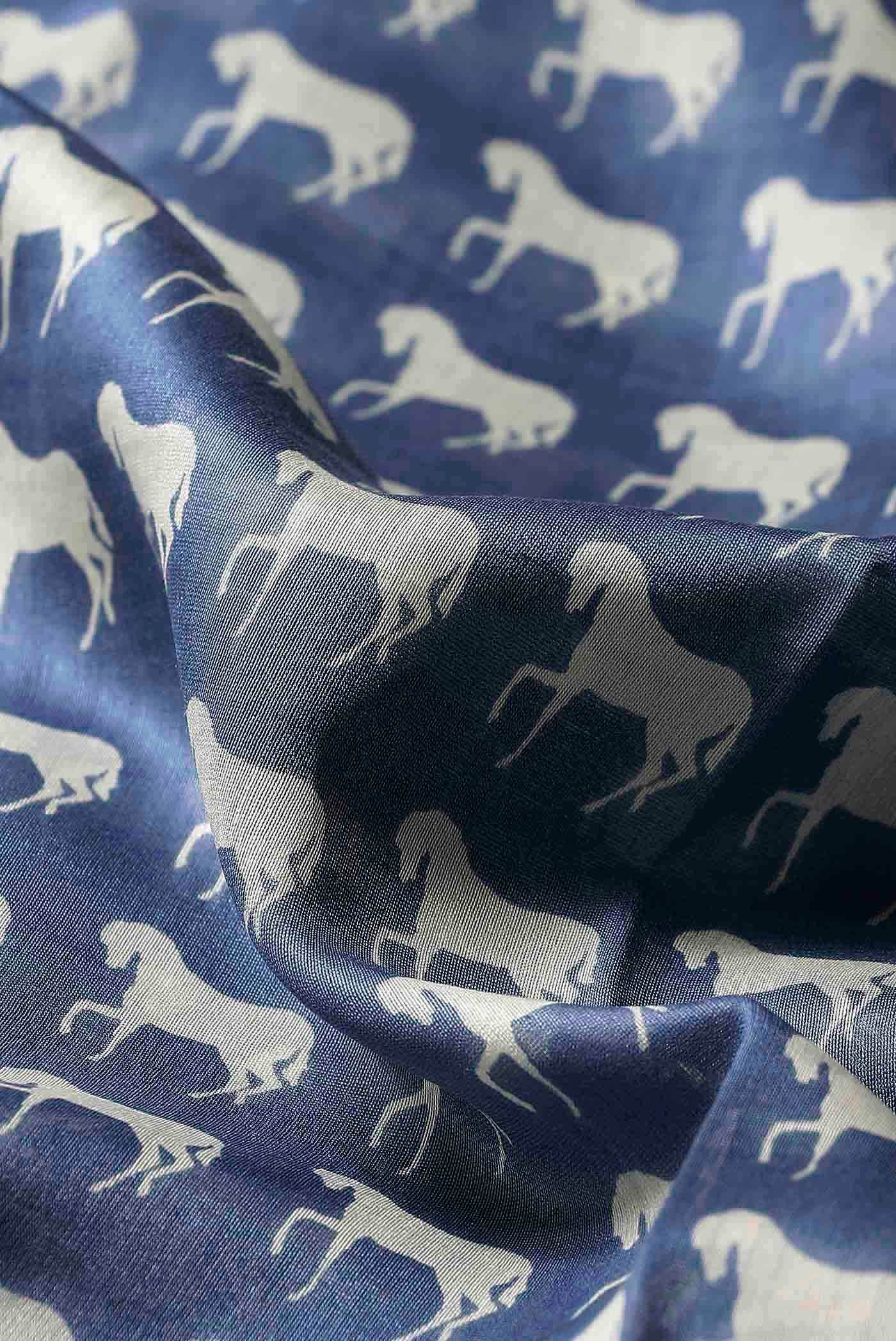 Blue Chanderi Silk Cotton Saree