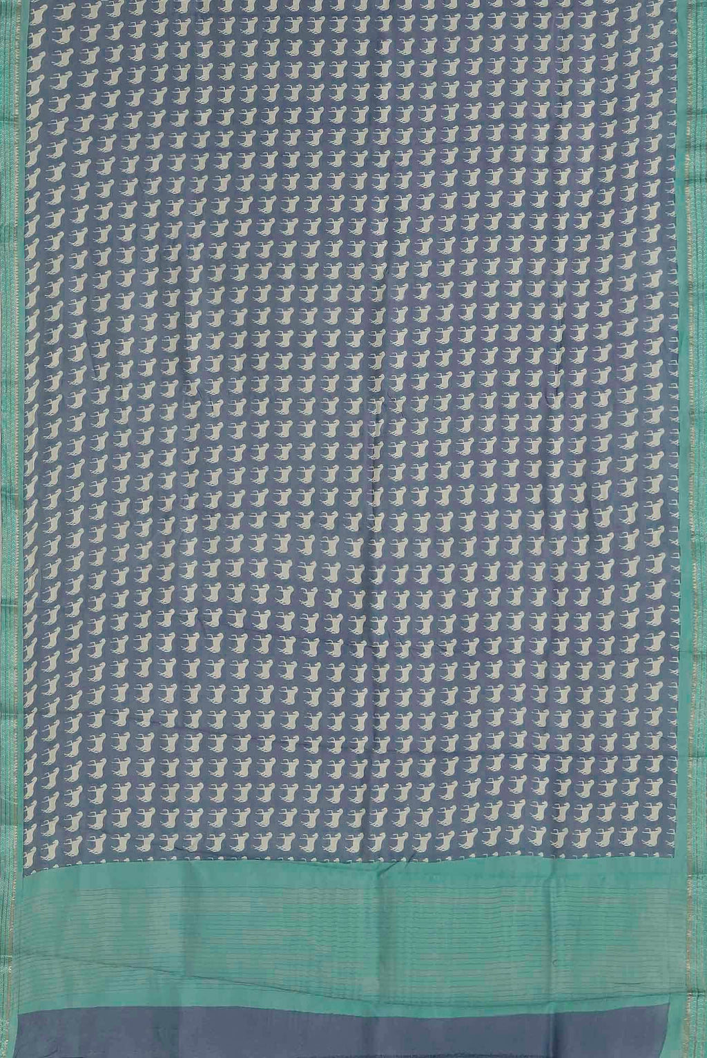 Blue Chanderi Silk Cotton Saree