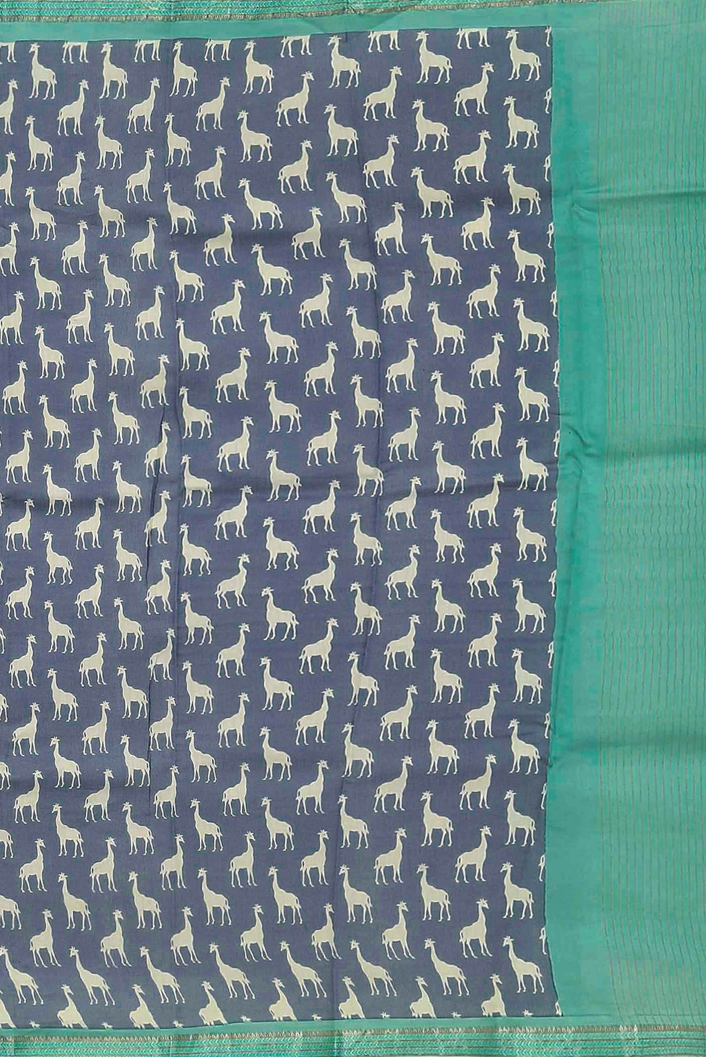 Blue Chanderi Silk Cotton Saree