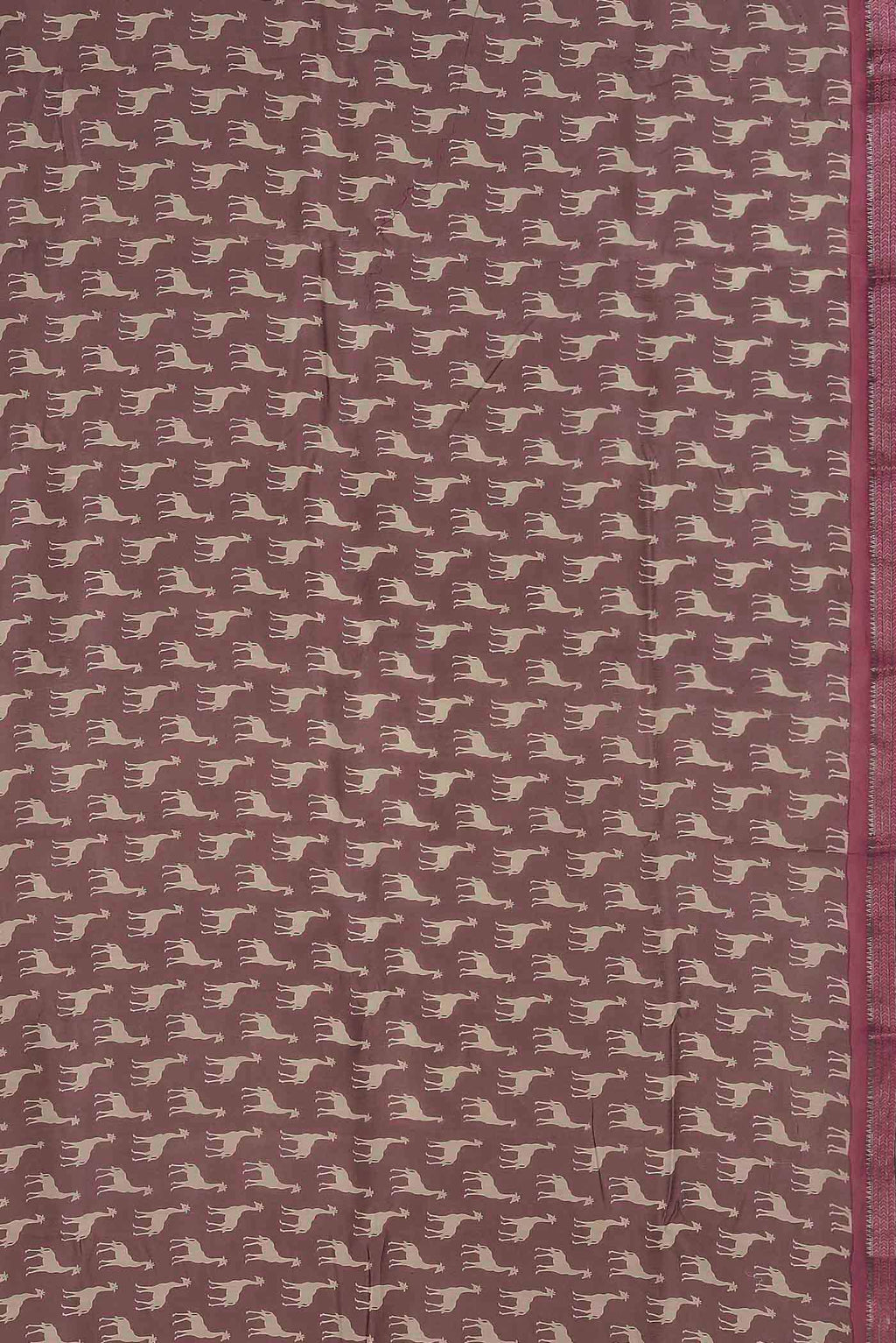 Mauve Chanderi Silk Cotton Saree