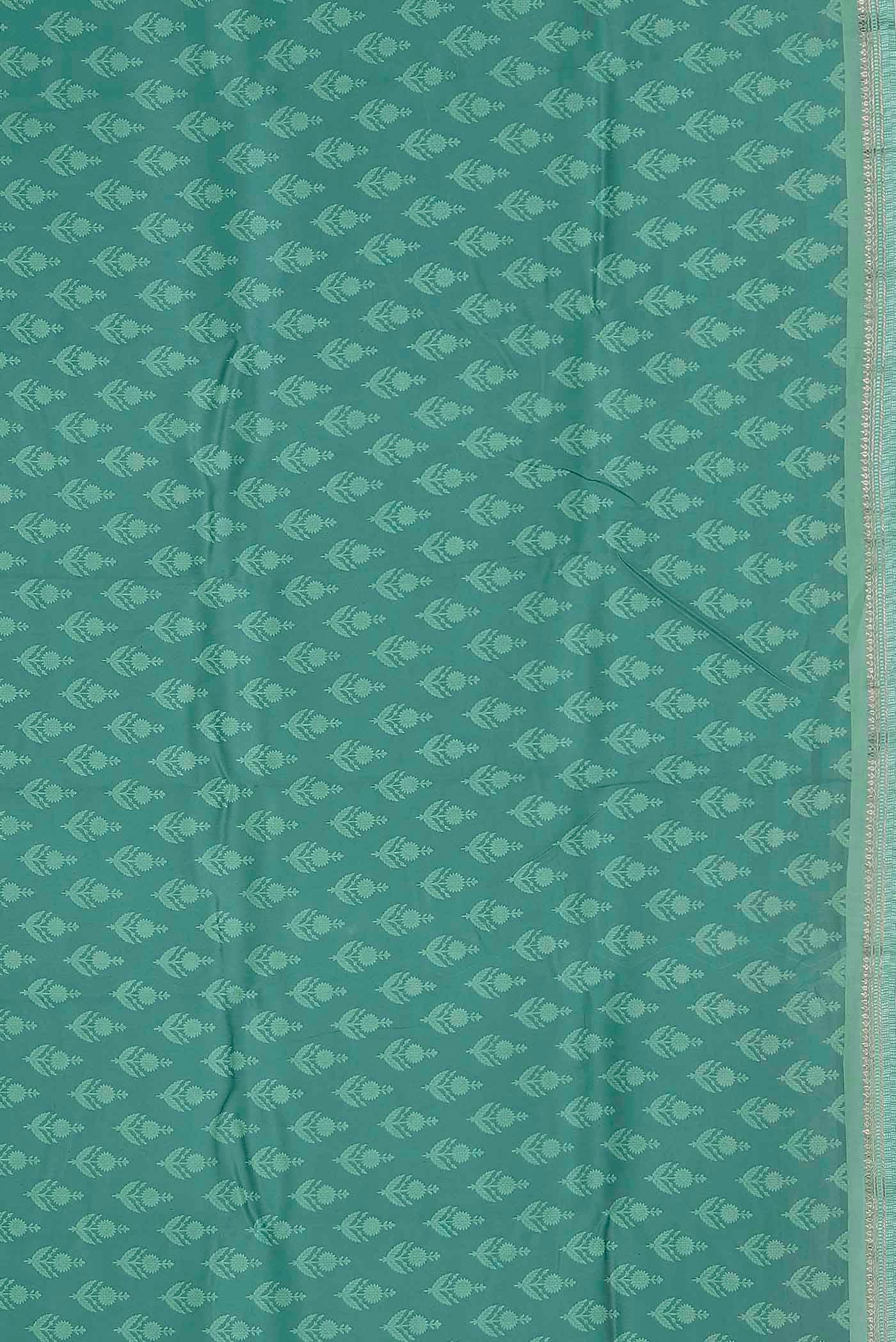 Green Chanderi Silk Cotton Saree