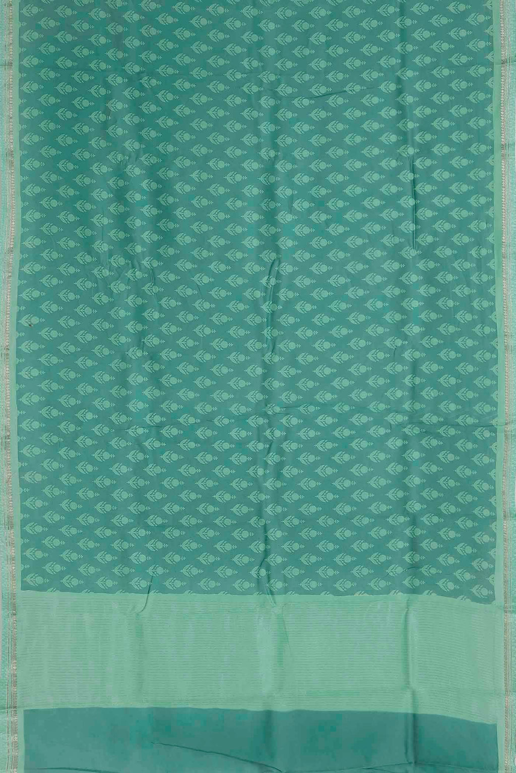 Green Chanderi Silk Cotton Saree