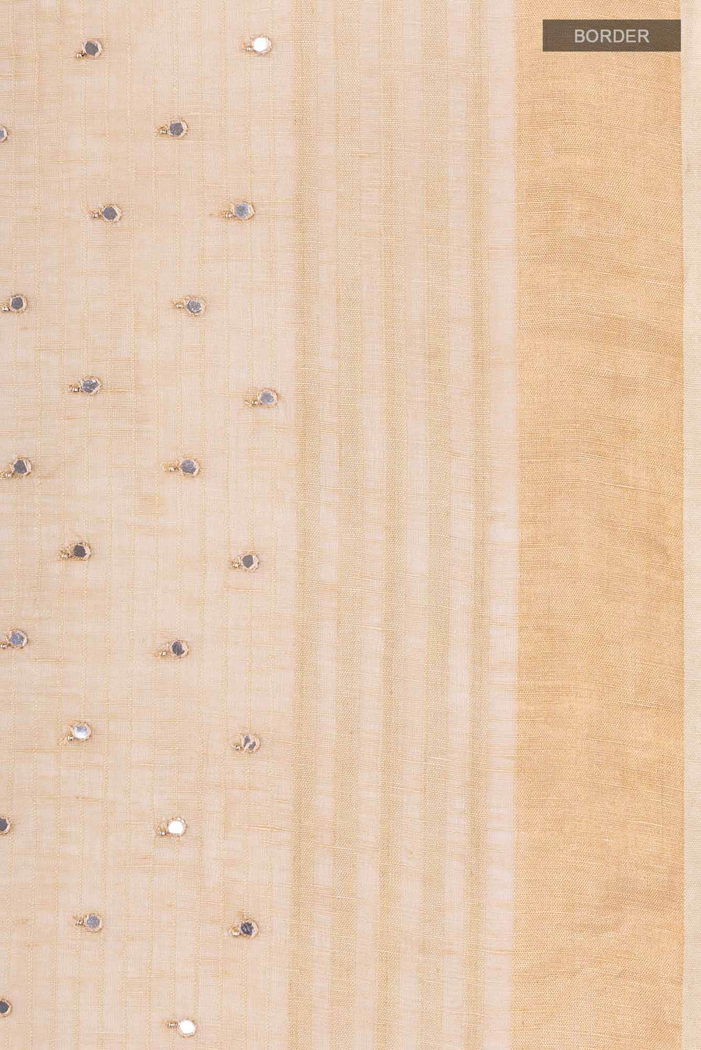 Beige Linen Saree