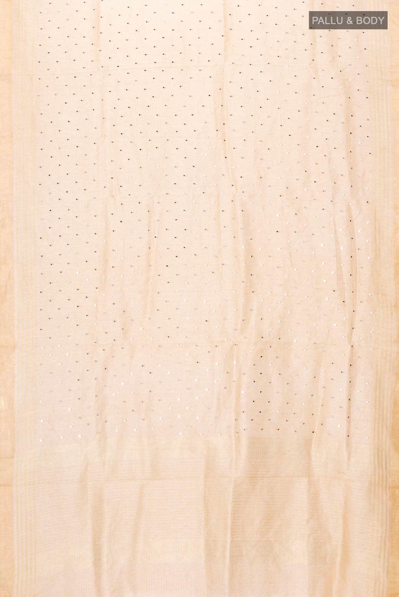 Beige Linen Saree