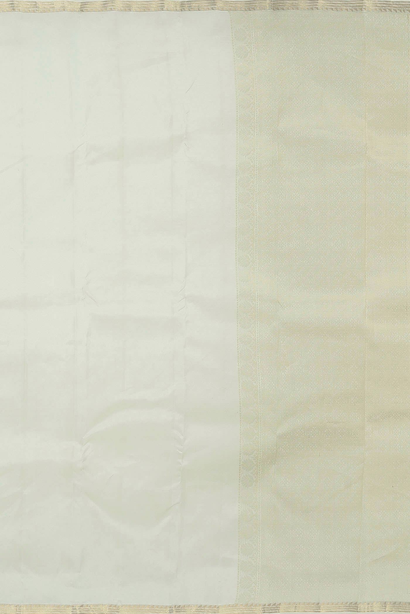 Cream Kanchipuram Silk Saree