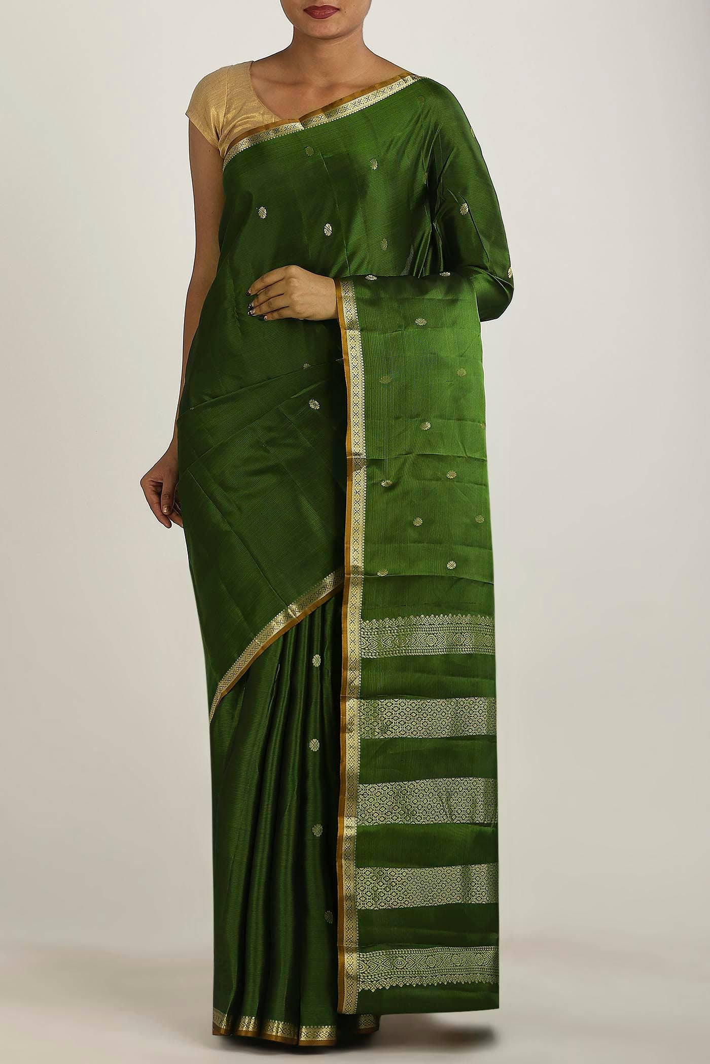 Green Kanchipuram Silk Saree