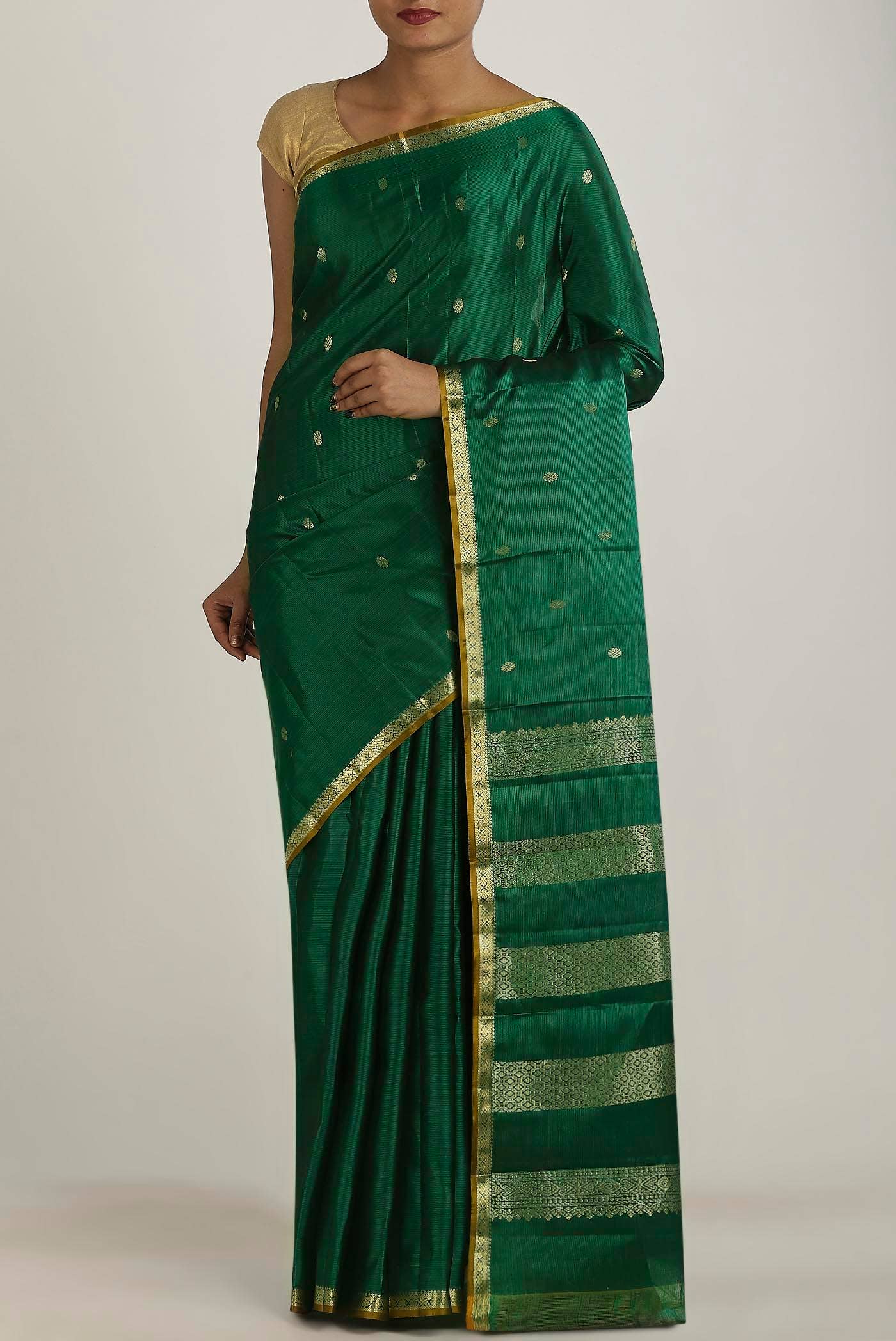Green Kanchipuram Silk Saree