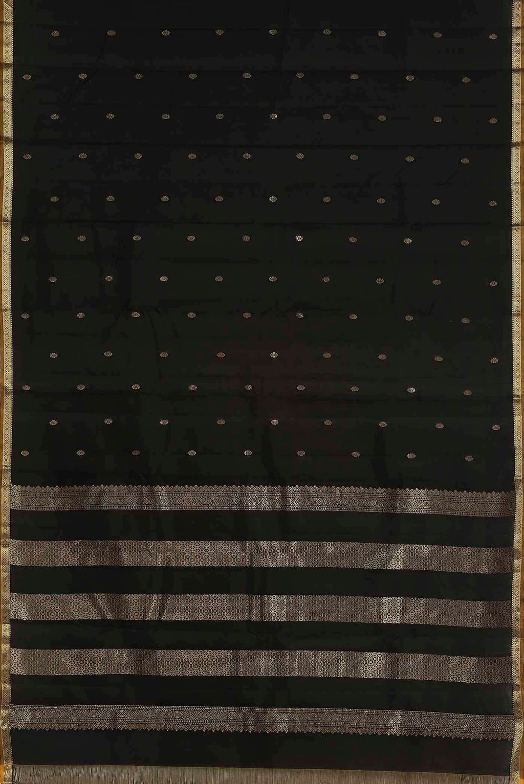 Black Kanchipuram Silk Saree