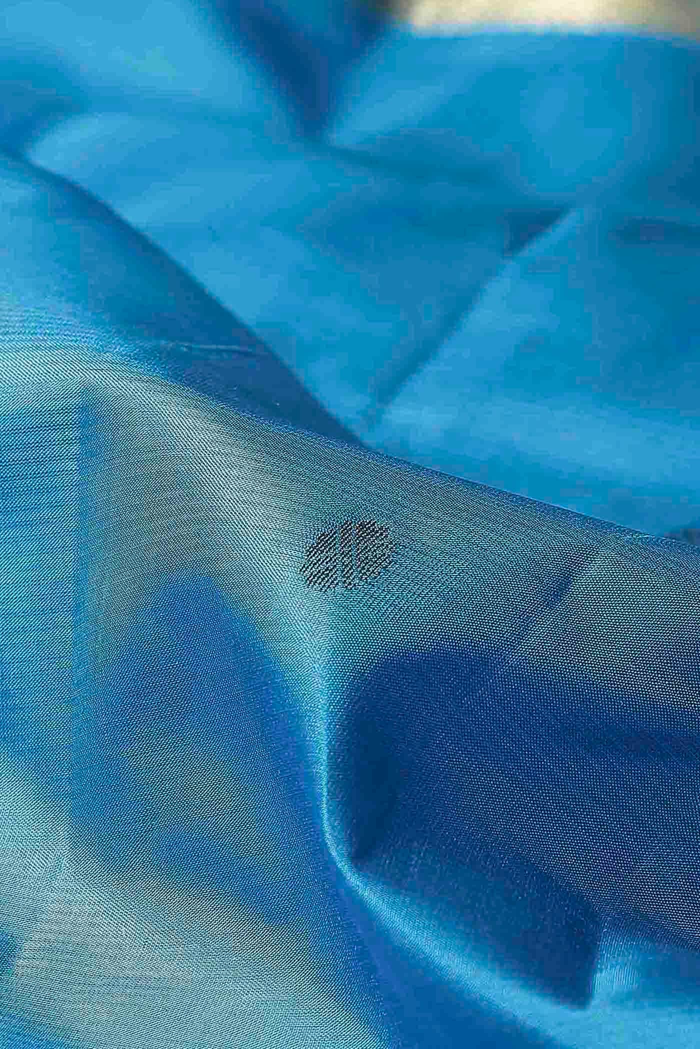 Blue Kanchipuram Silk Saree