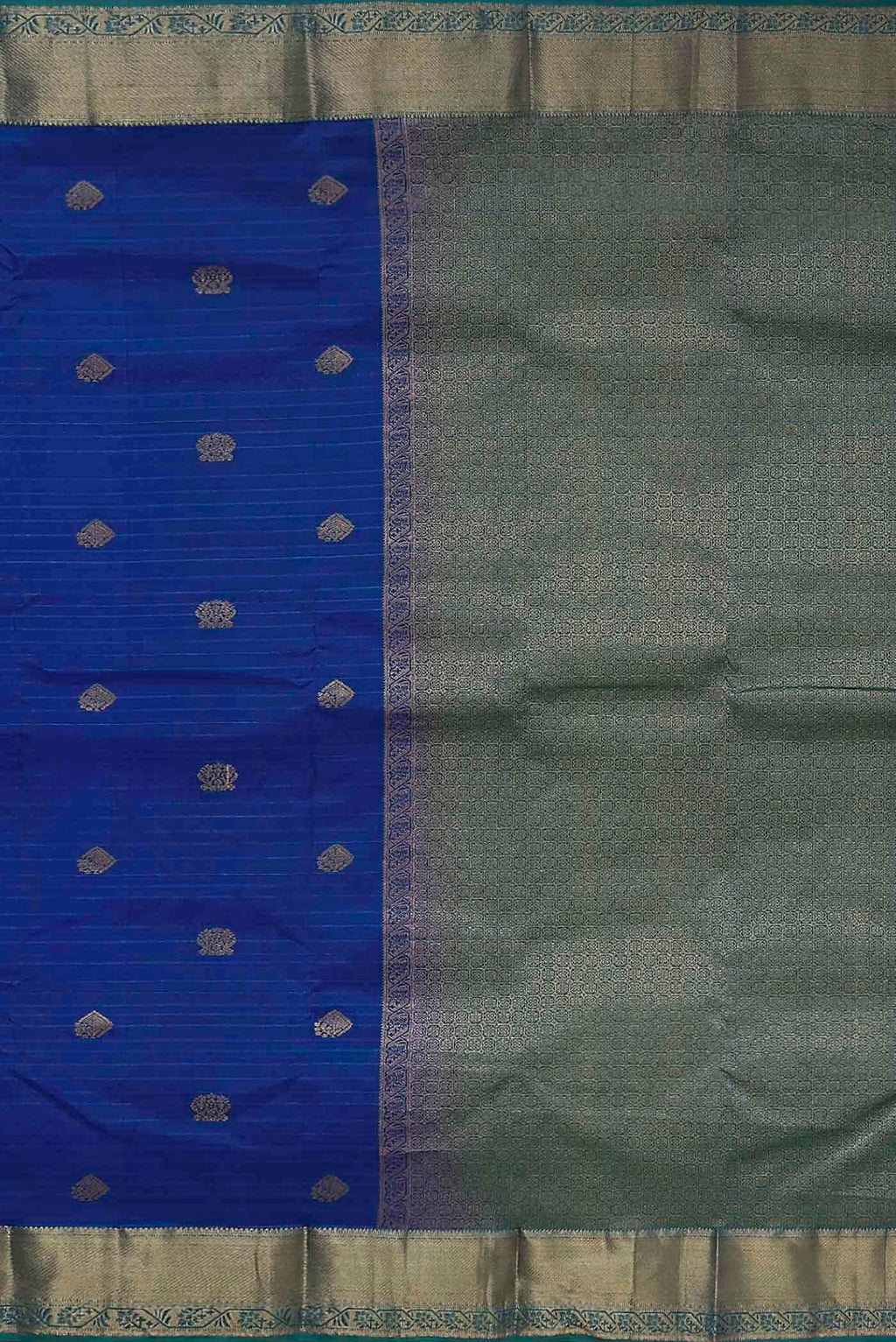 Blue Kanchipuram Silk Saree