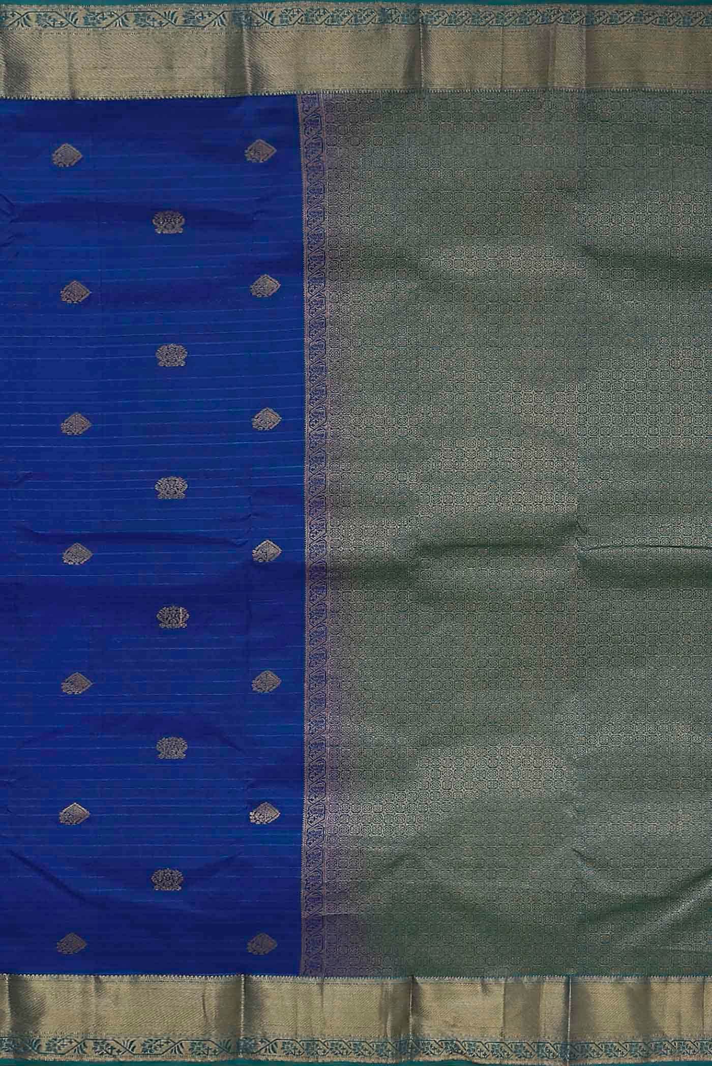Blue Kanchipuram Silk Saree