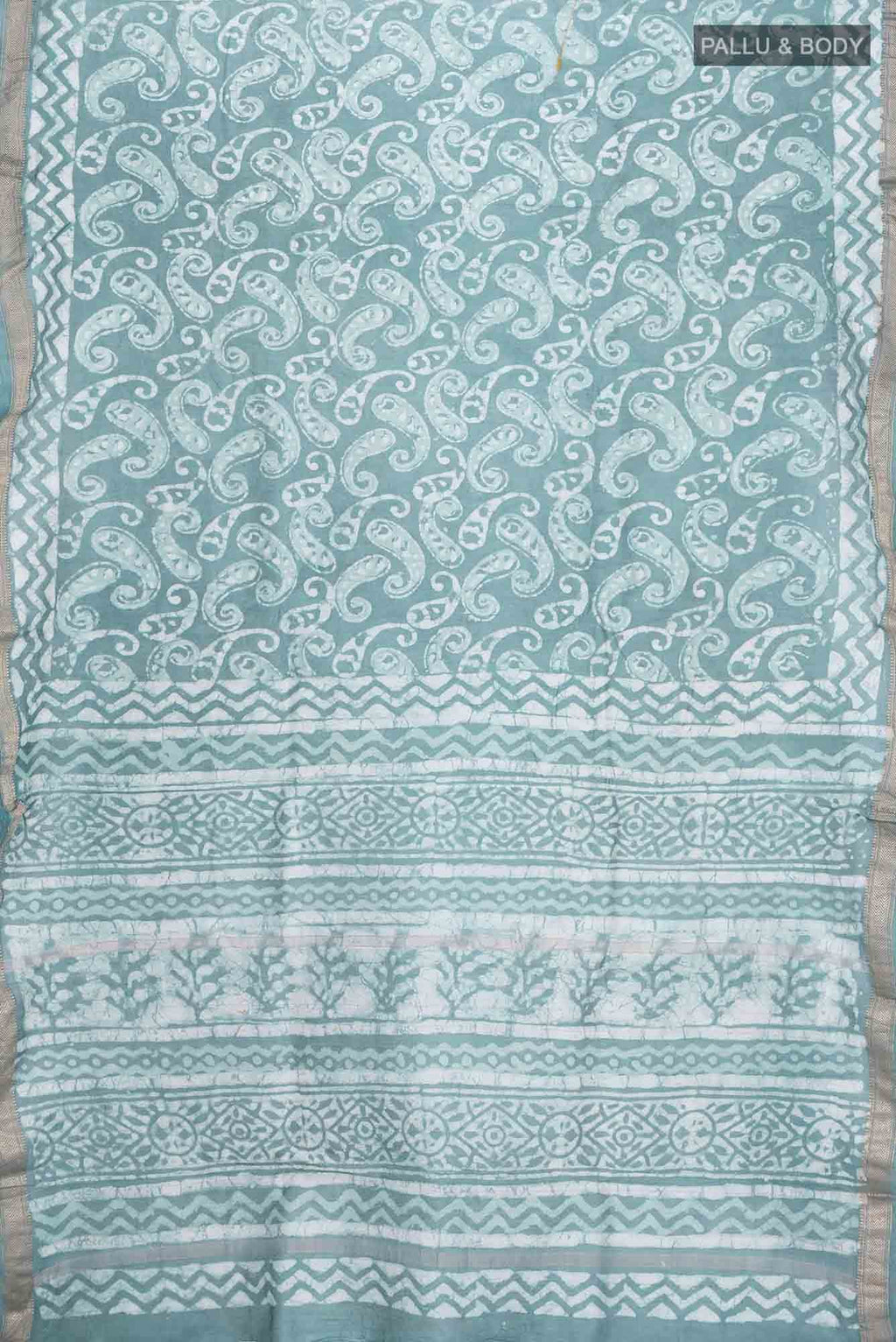 Davys Grey Maheshwari Silk Cotton Saree