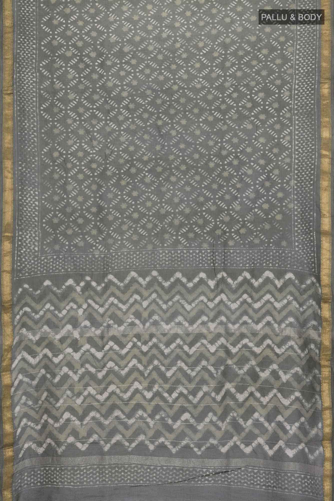 Light Green Maheshwari Silk Cotton Saree