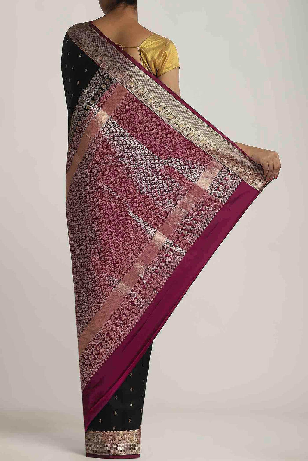 Black Soft Silk Saree