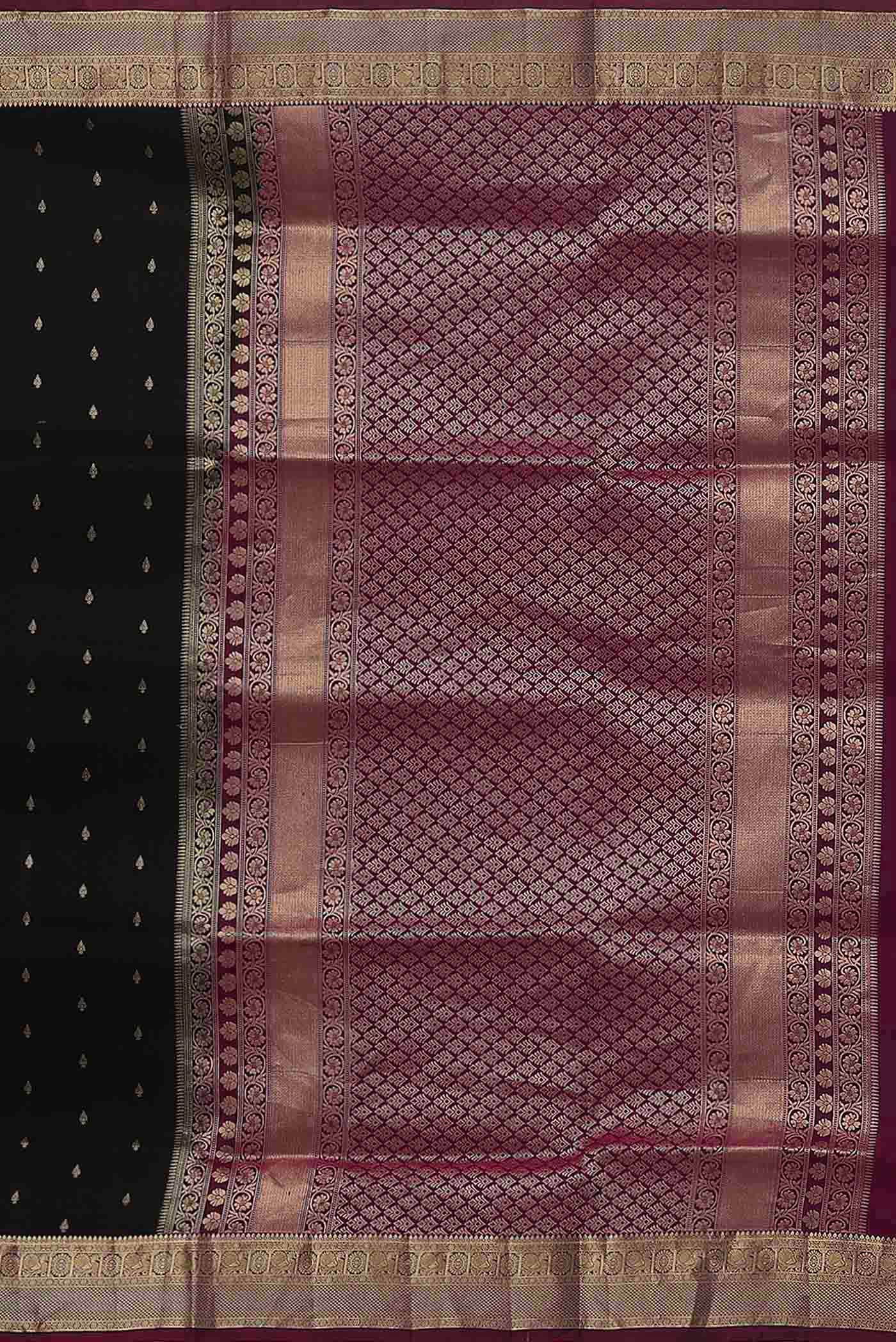 Black Soft Silk Saree