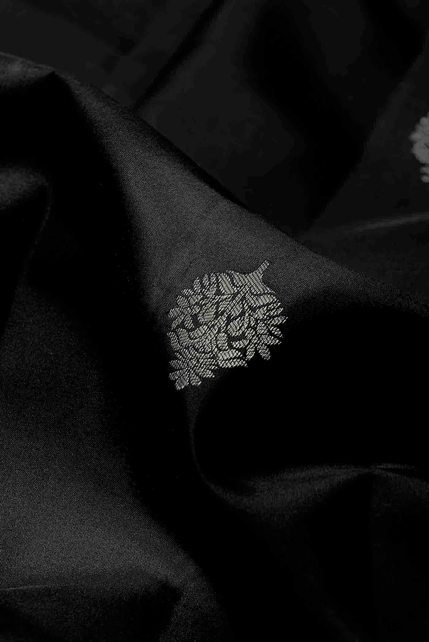 Black Soft Silk Saree