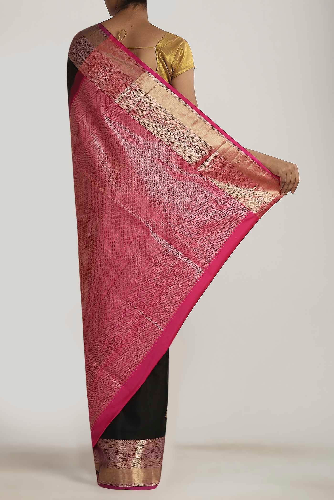Black Soft Silk Saree