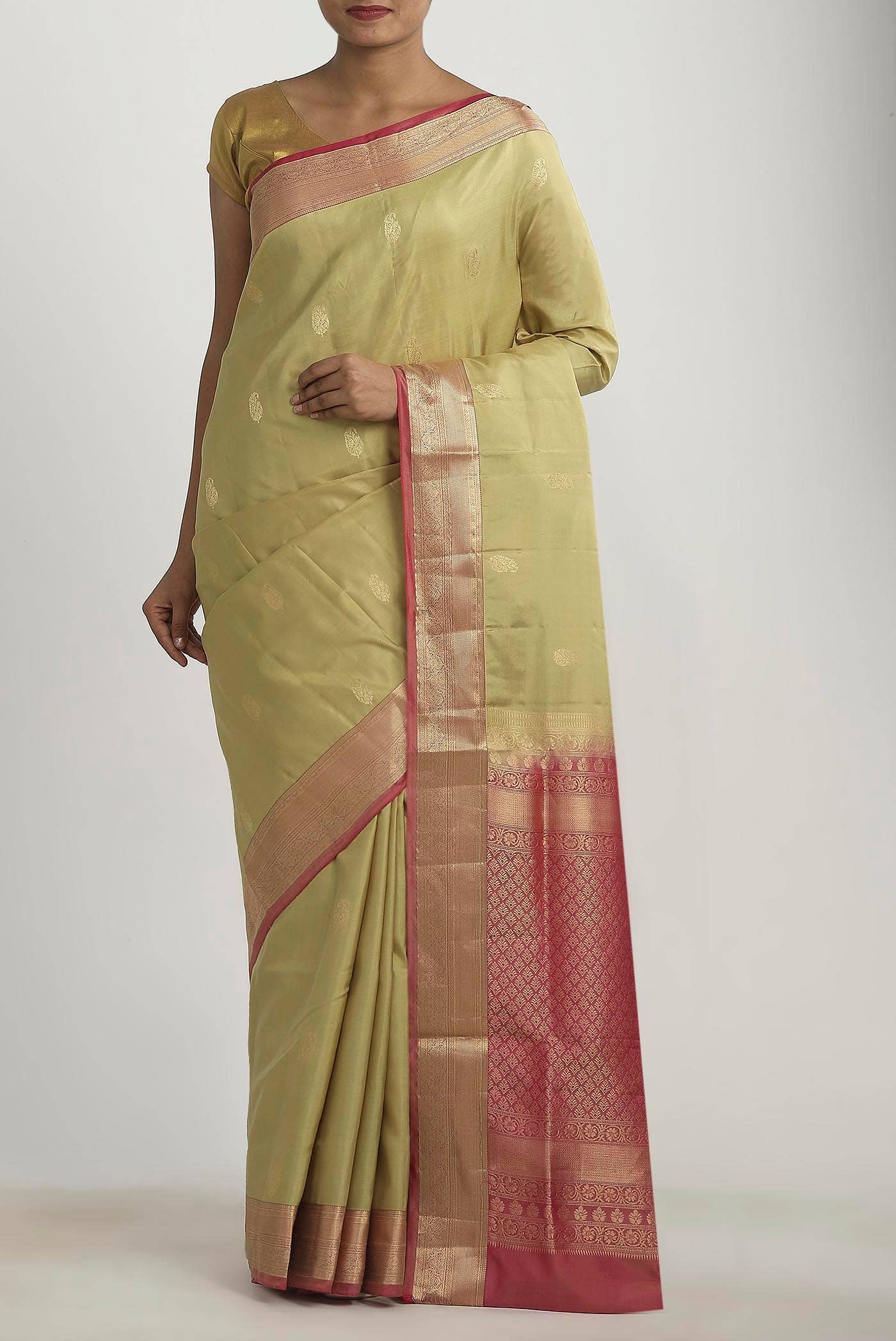 Beige Soft Silk Saree
