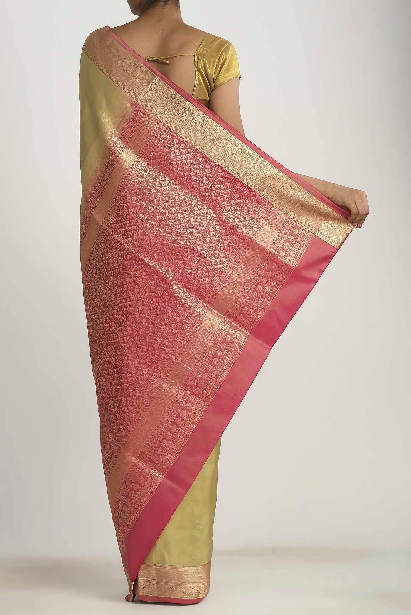 Beige Soft Silk Saree
