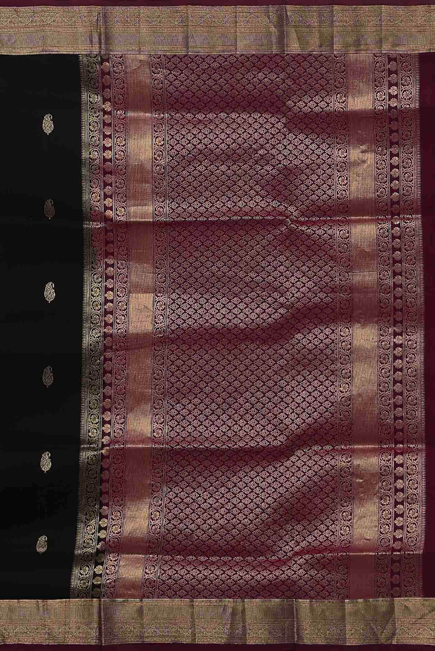 Black Soft Silk Saree