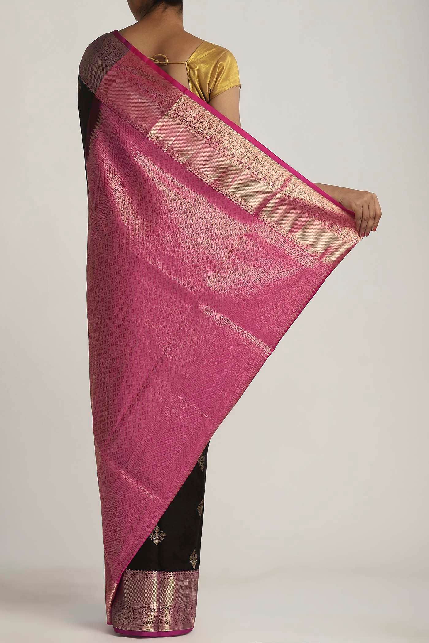 Black Soft Silk Saree