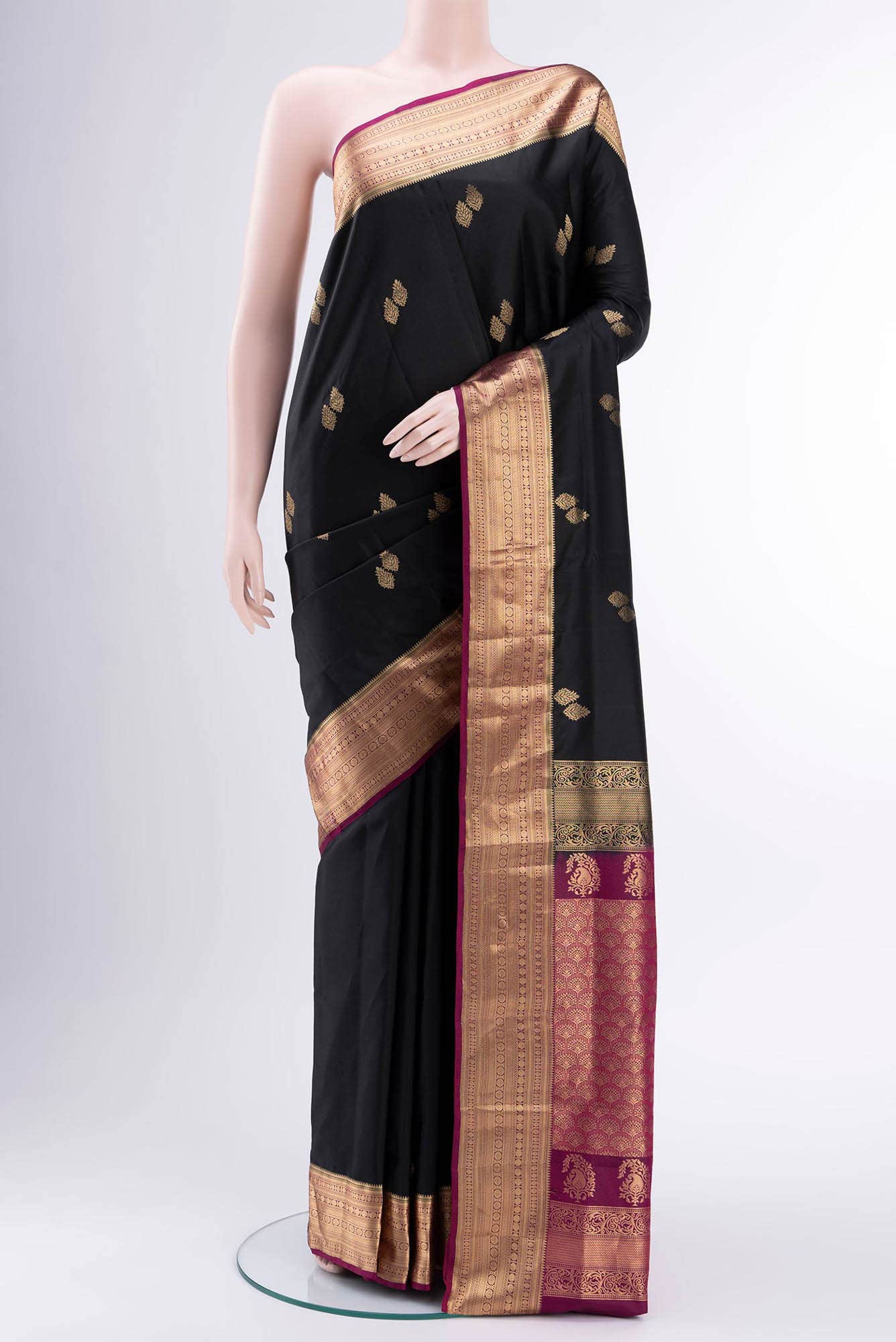 Black Soft Silk Saree