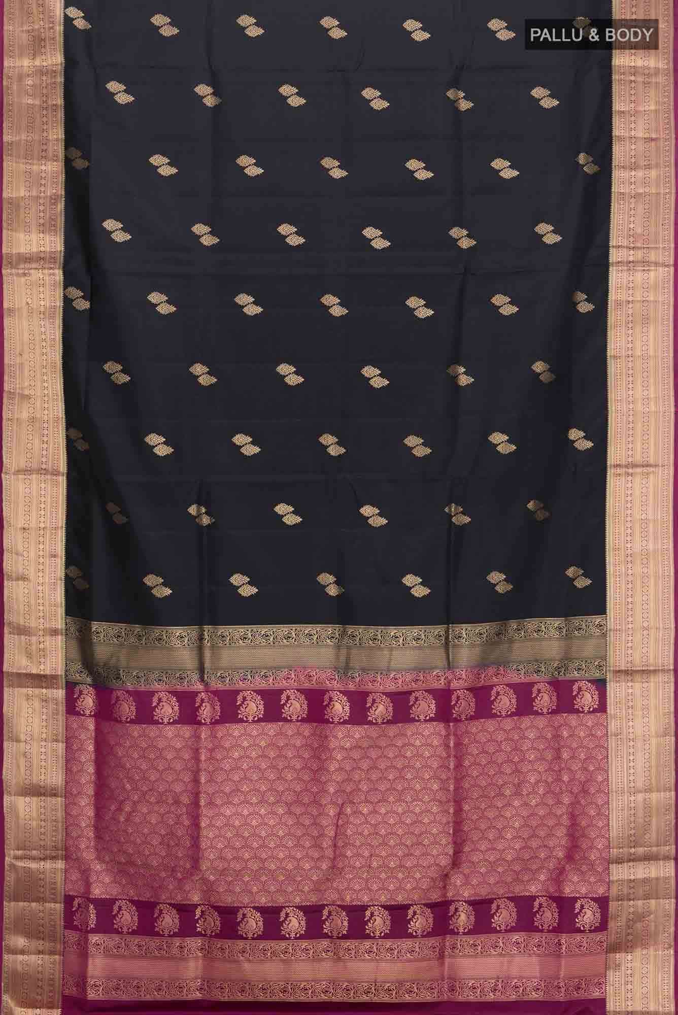 Black Soft Silk Saree