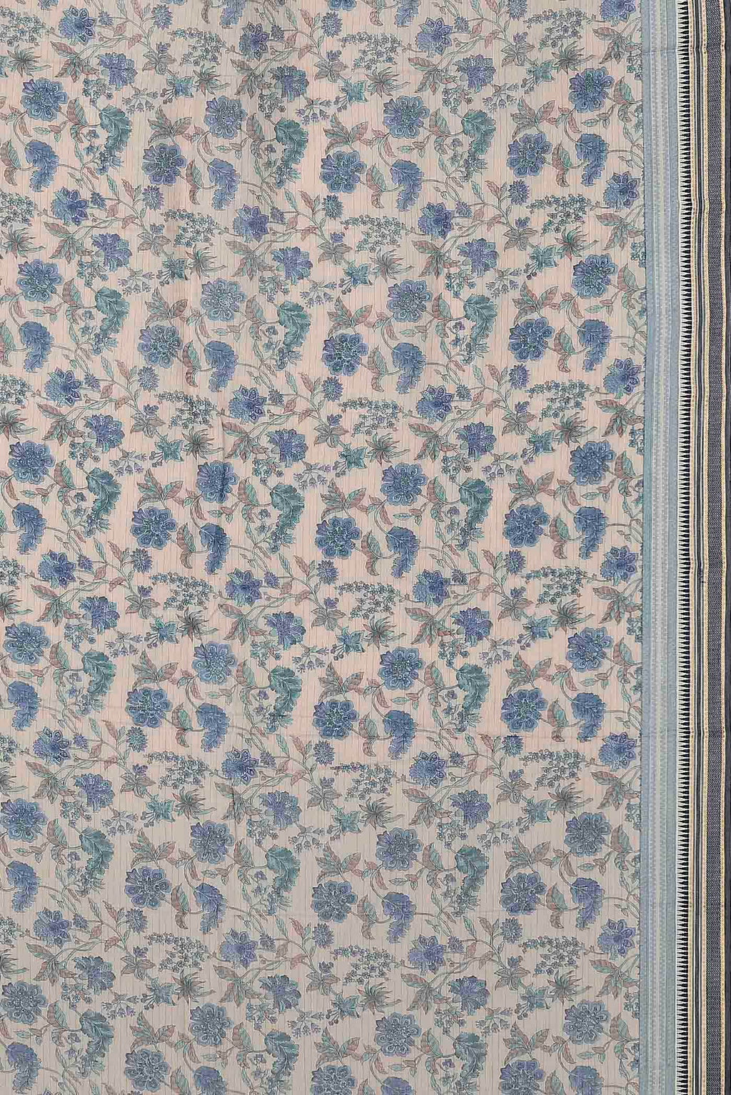 Cream Tussar Silk Saree