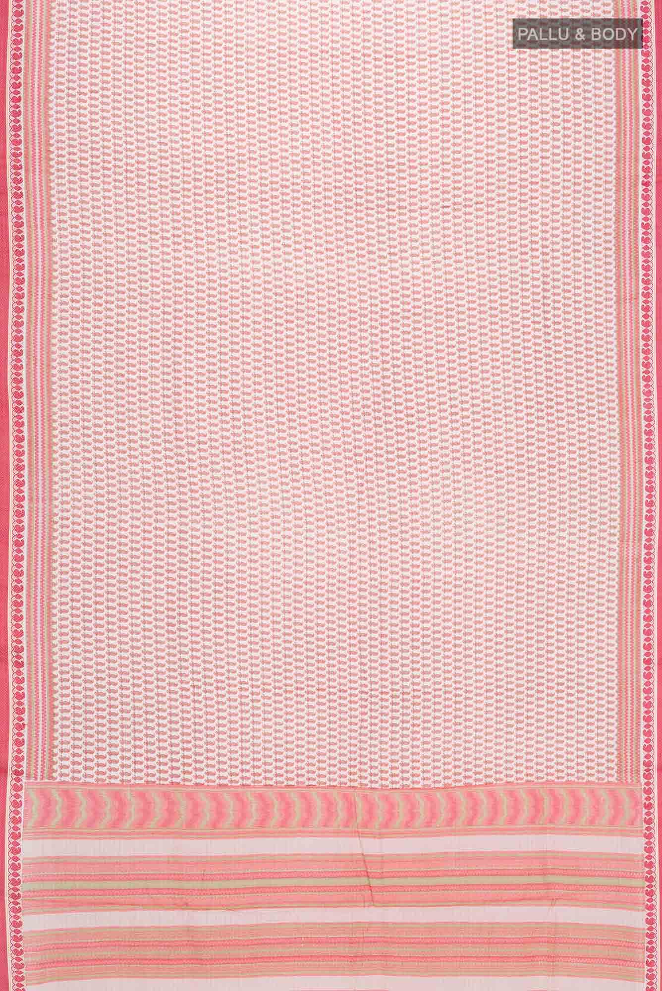 Deep Red Tussar Saree
