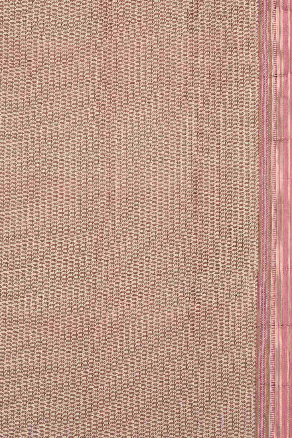 Cream Tussar Silk Saree