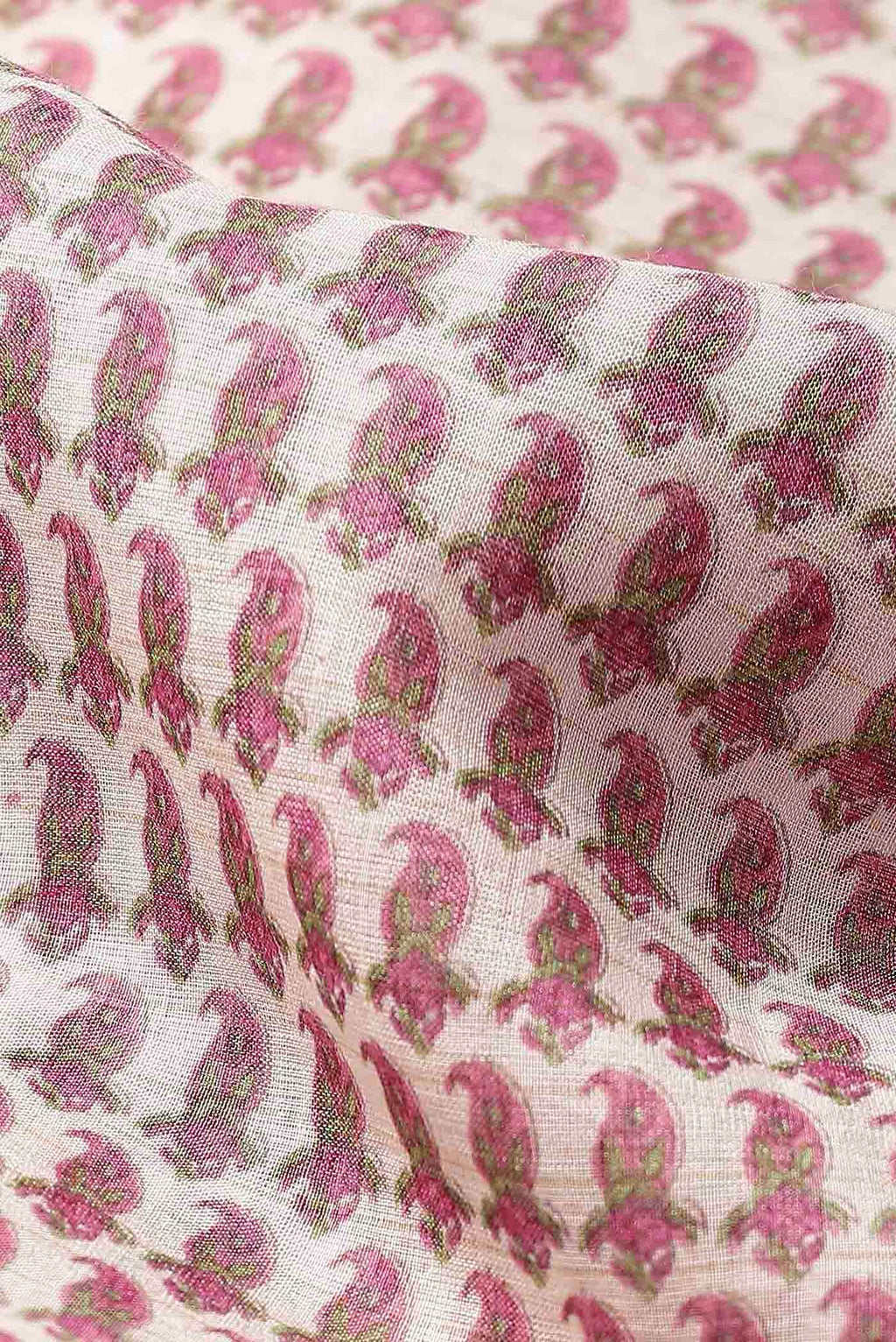 Cream Tussar Silk Saree
