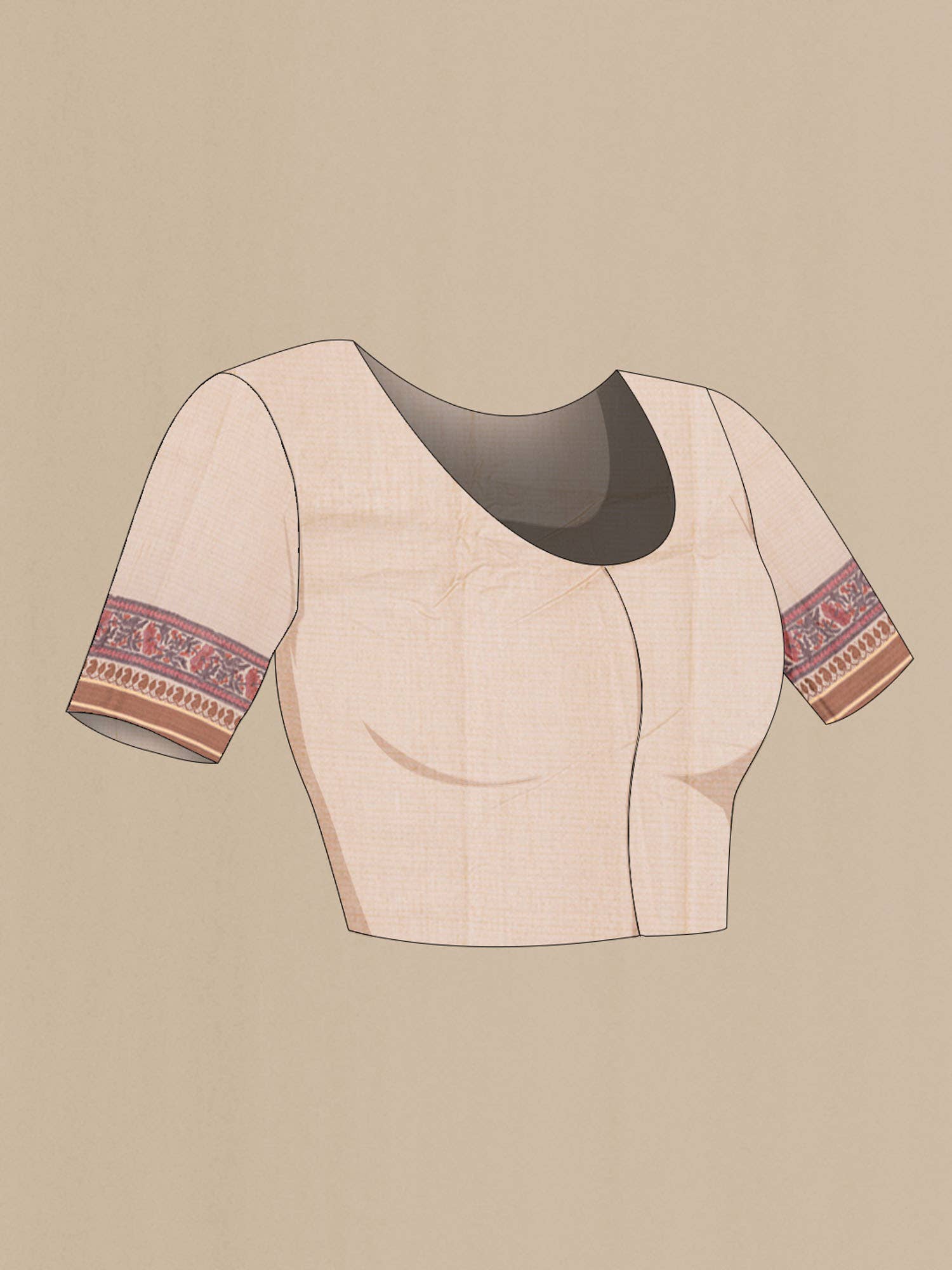 Brown Tussar Saree
