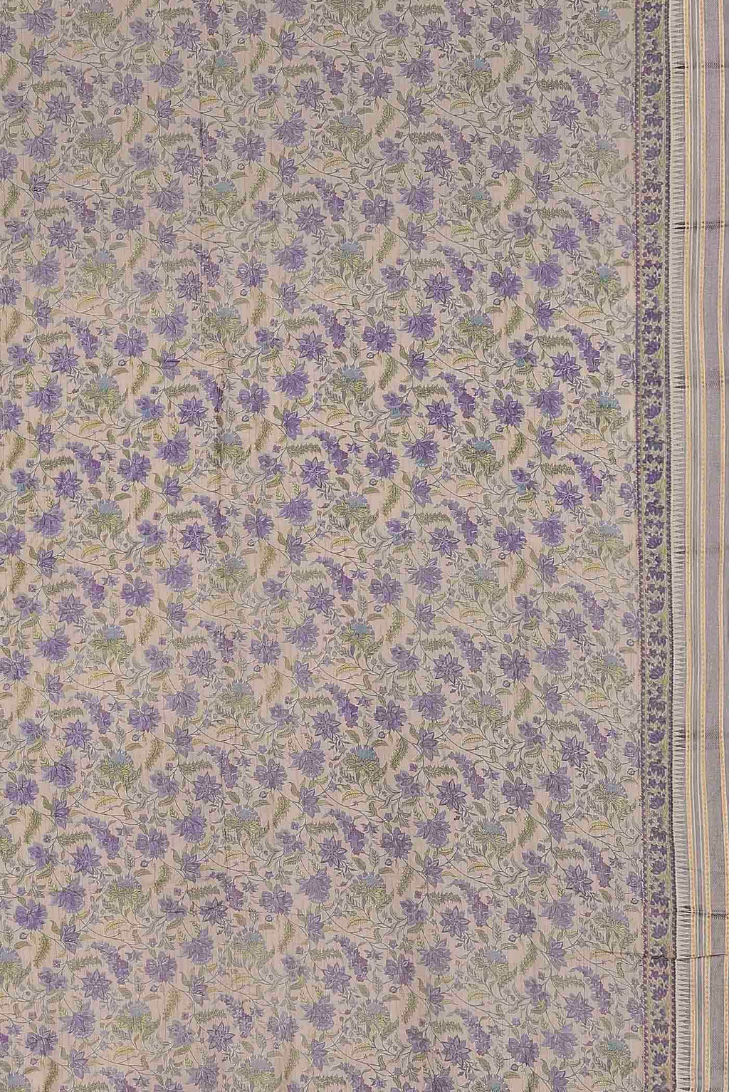 Lavender Tussar Silk Saree