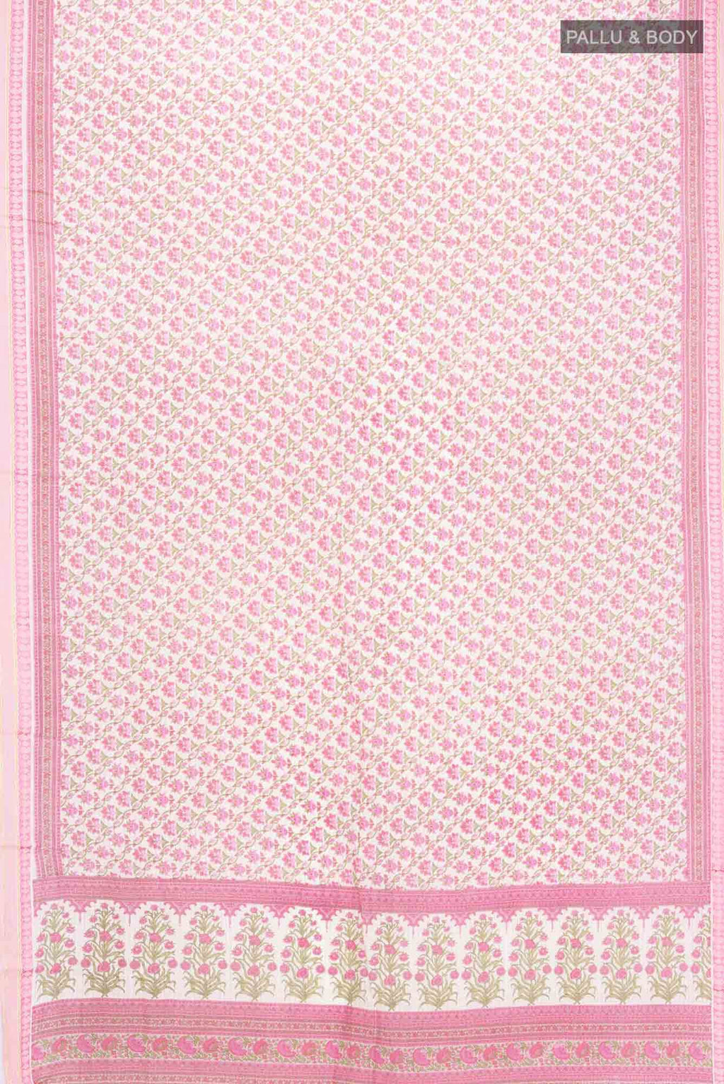 Pink Blended Tussar Saree