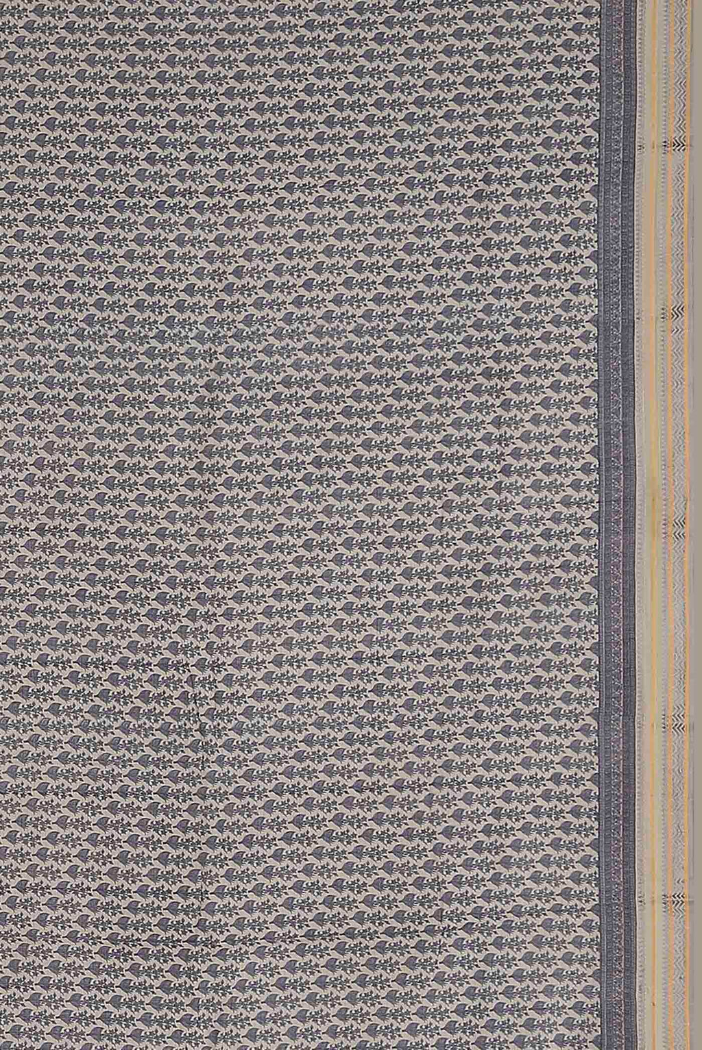 Cream Tussar Silk Saree