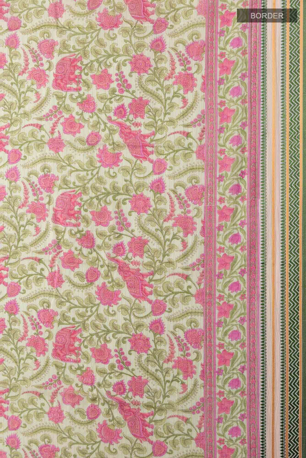 Light Green Tussar Saree