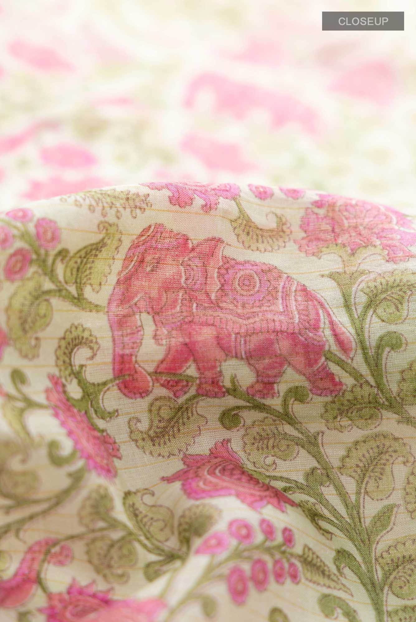 Light Green Tussar Saree