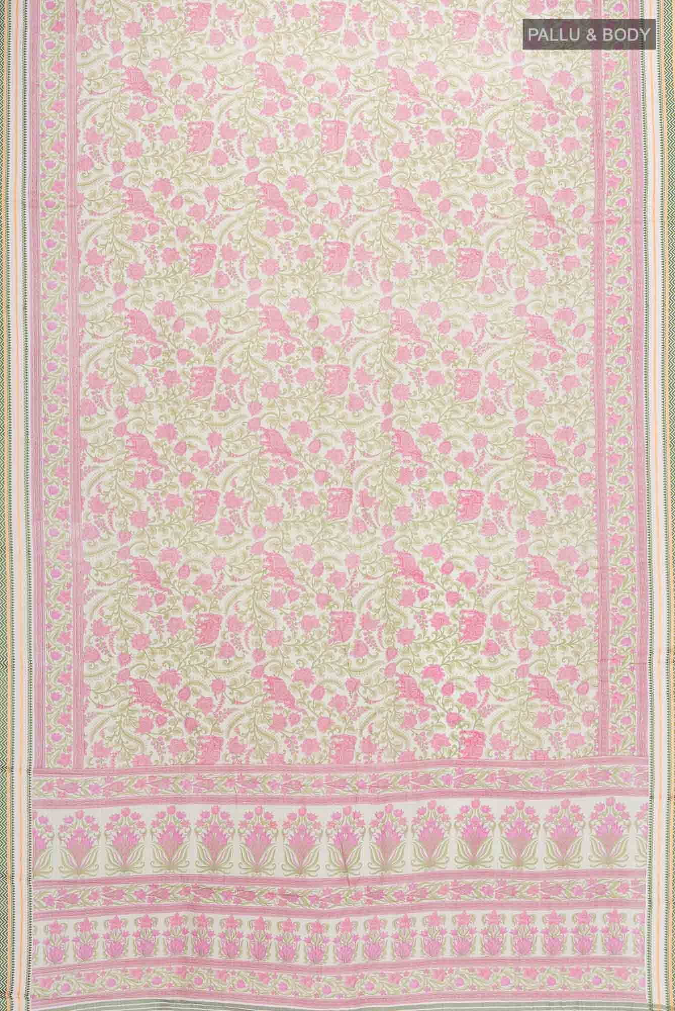 Light Green Tussar Saree