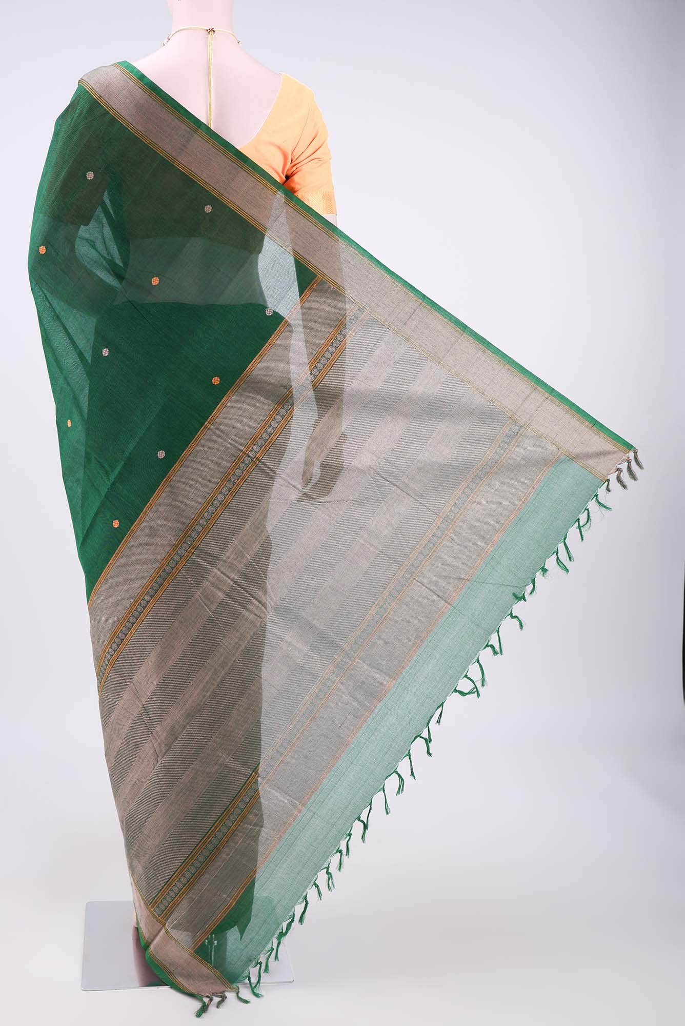 Green Kanchi Cotton Saree