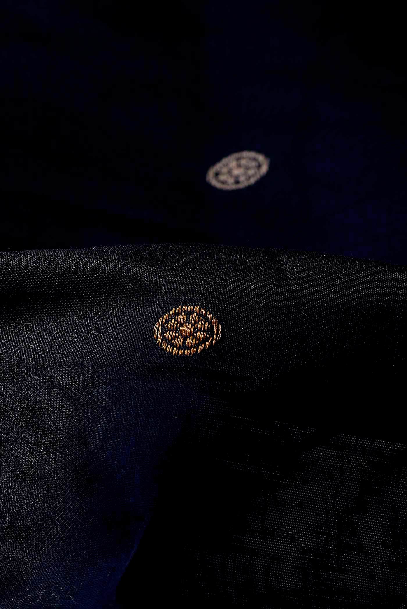 Black Coimbatore Cotton Saree
