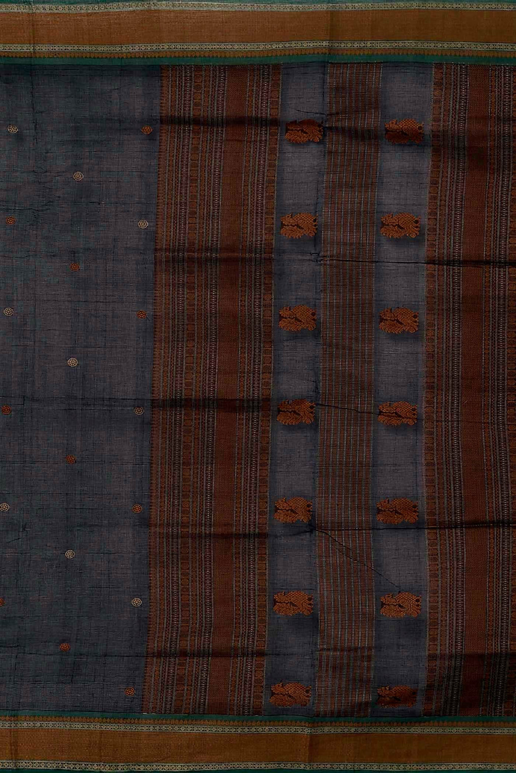 Black Coimbatore Cotton Saree