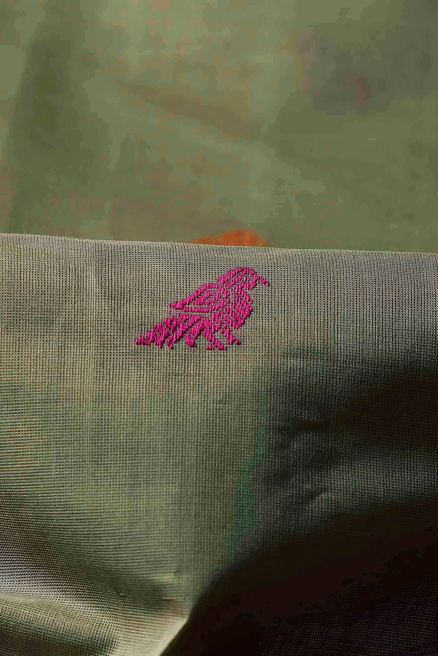Green Coimbatore Cotton Saree