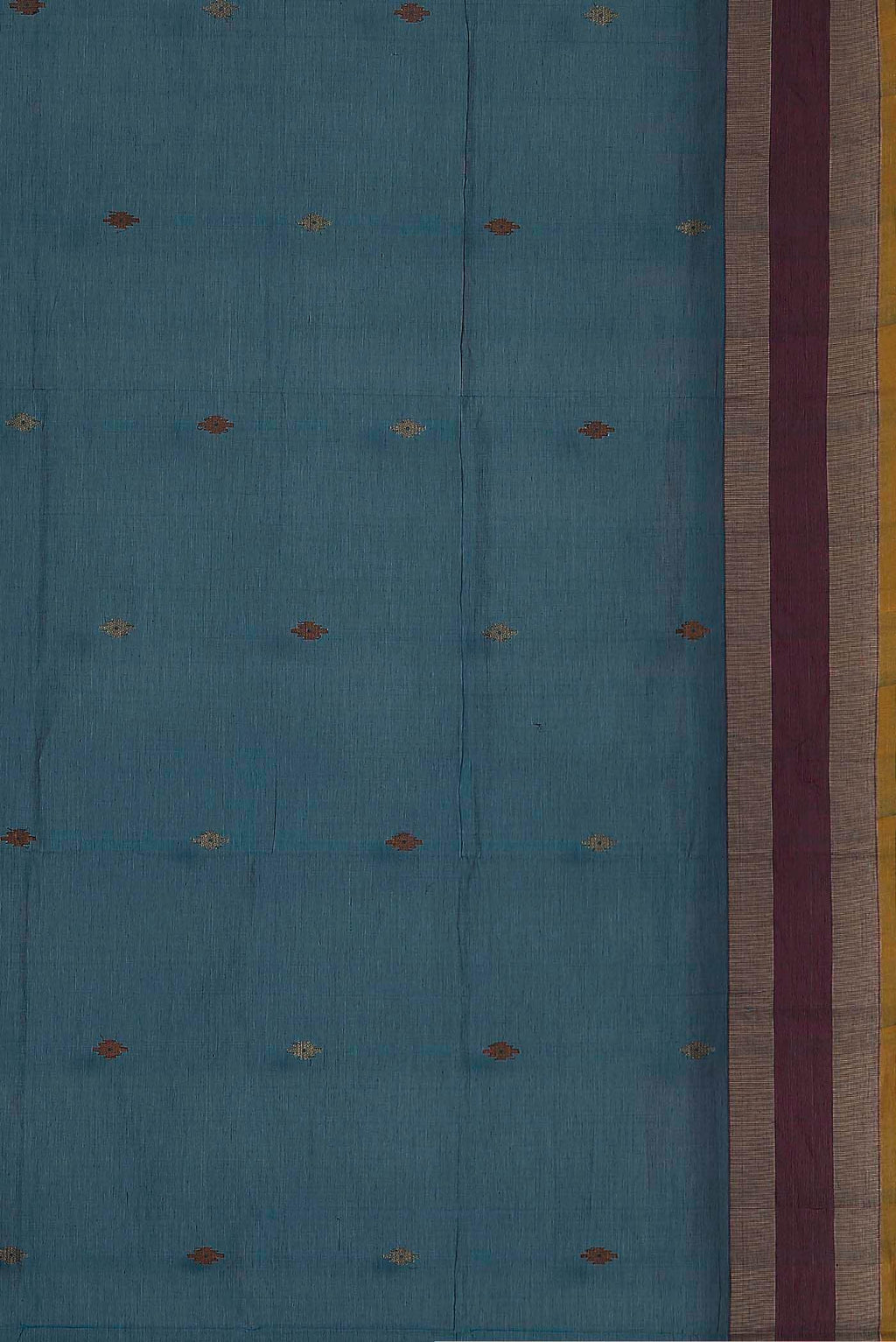 Blue Coimbatore Cotton Saree
