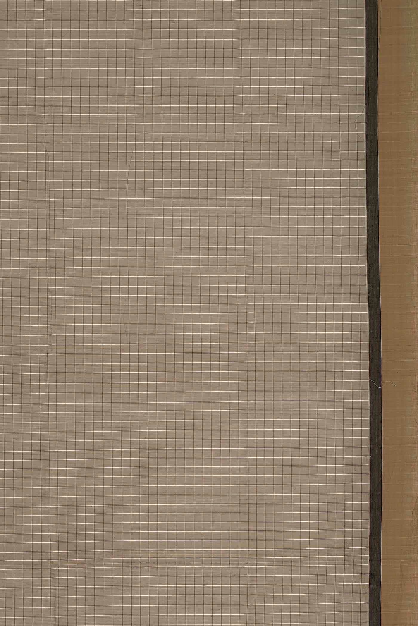 Beige Coimbatore Cotton Saree