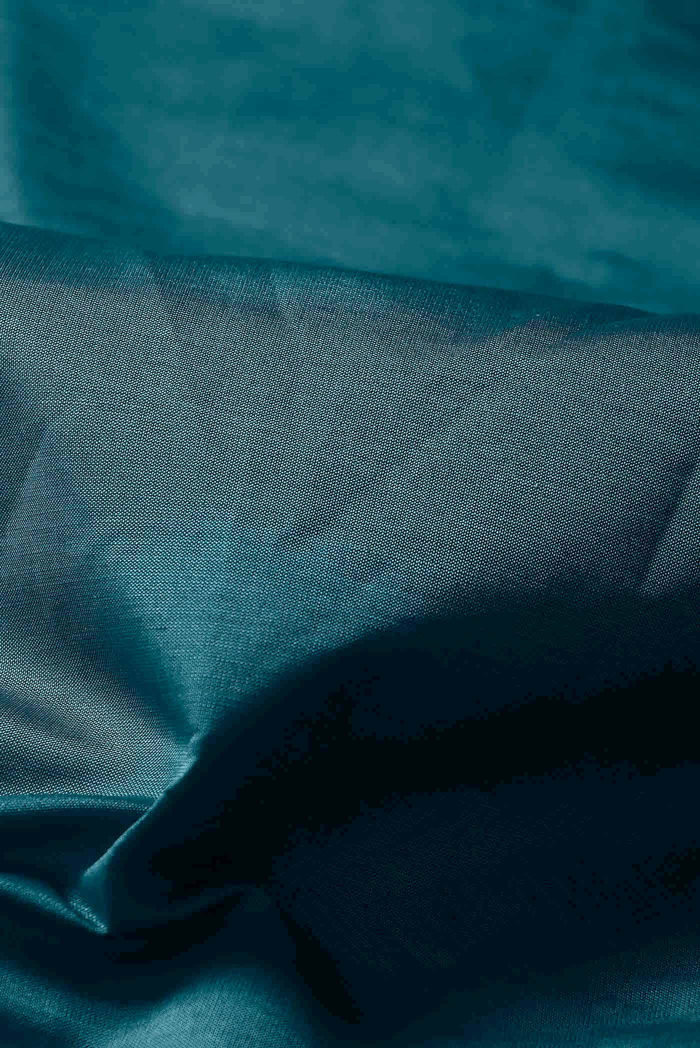 Blue Blended Poly Cotton Saree