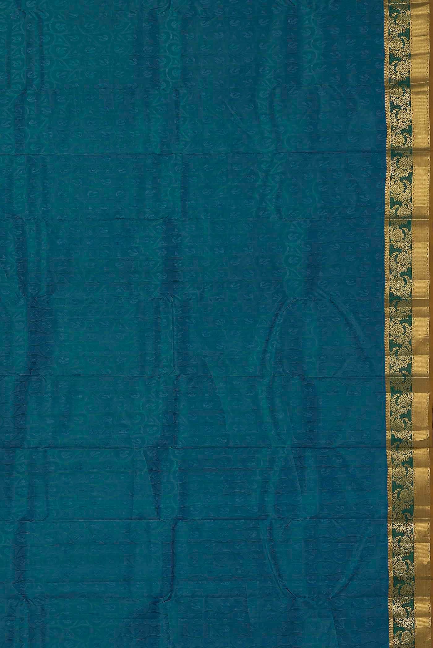 Blue Kanchipuram Silk Saree