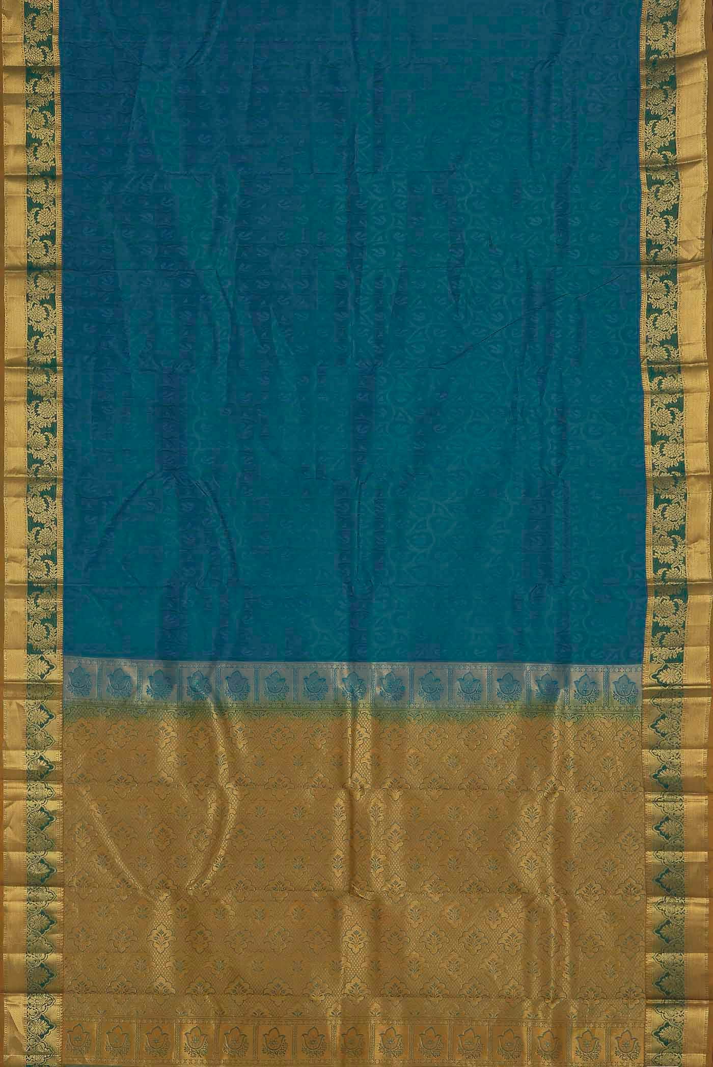 Blue Kanchipuram Silk Saree