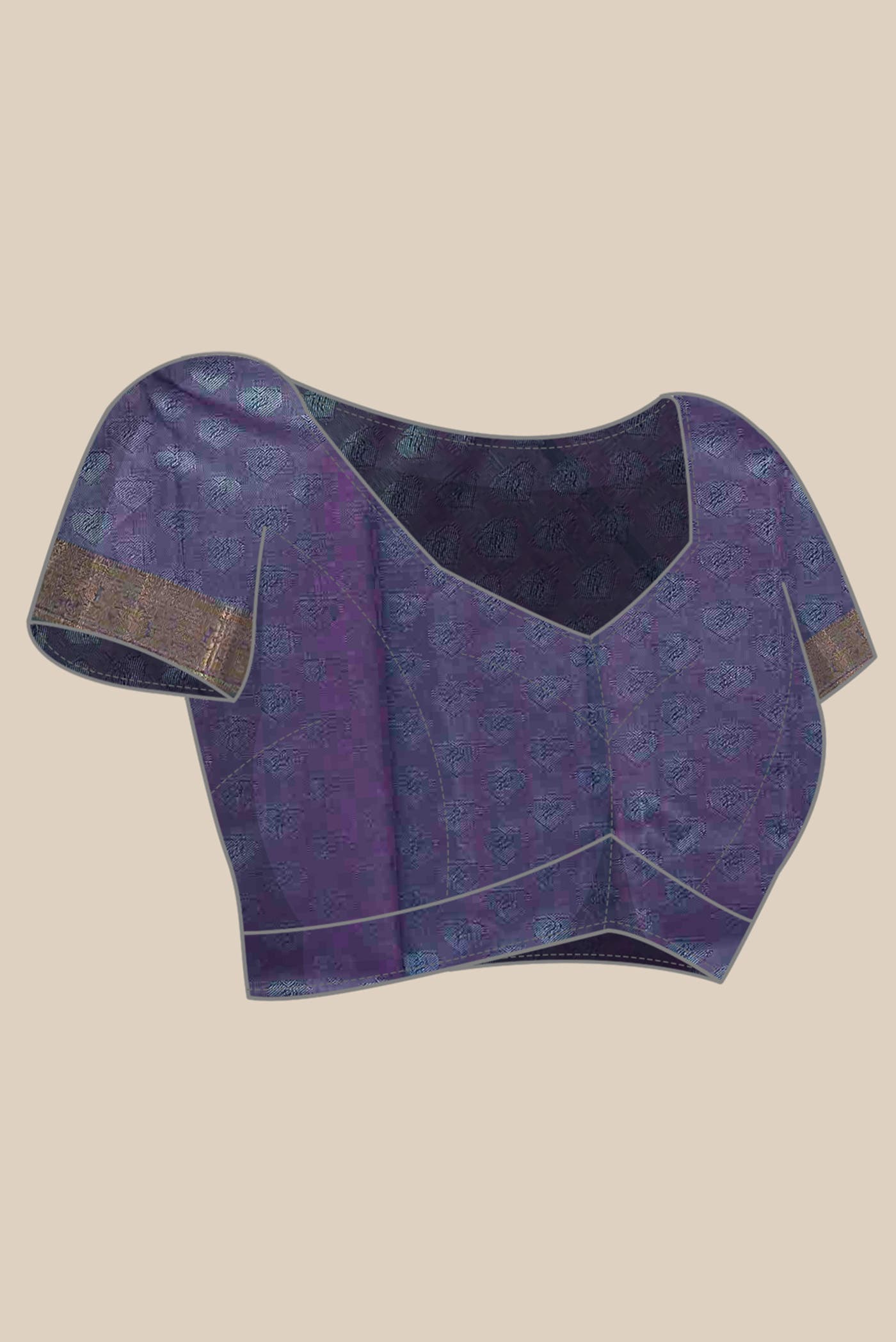 Blue Kanchipuram Silk Saree
